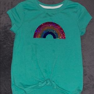 Girl T-shirt rainbow size 6/6x